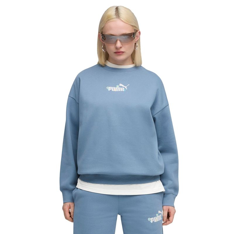 Ženski duks Puma ESS NATURE 2.0 Oversized Crew FL