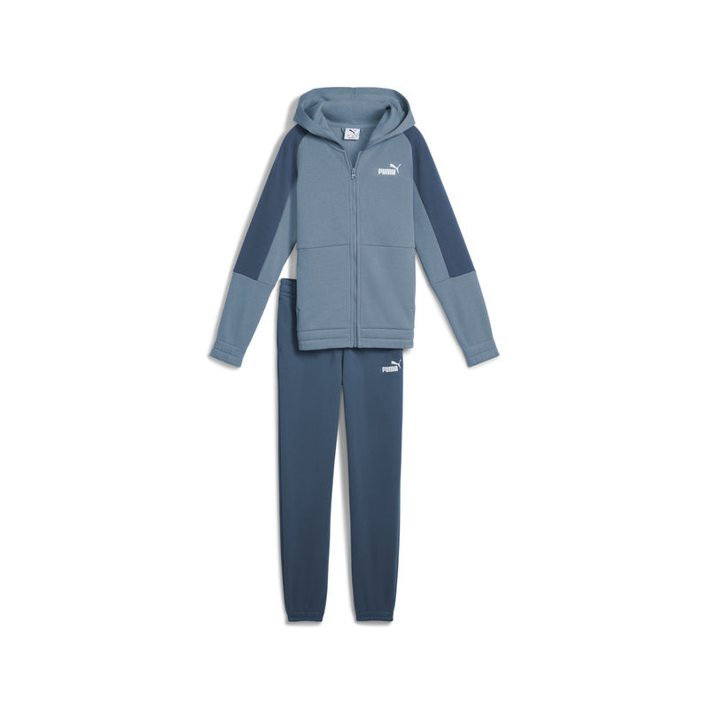 Dječija trenerka Puma ESS BLOCK Hooded Full-Zip Sweat Suit FL B