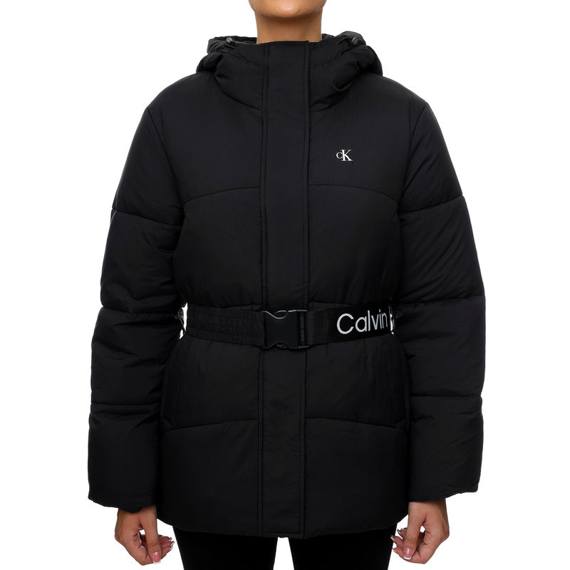 Ženska jakna Calvin Klein Logo Belt Short Puffer