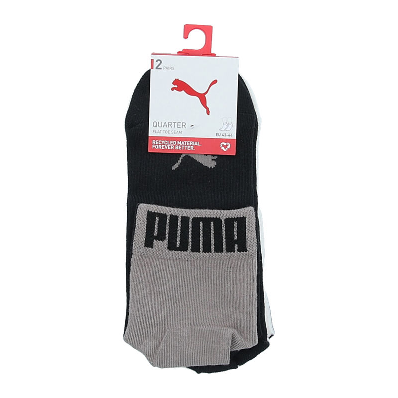 Muške čarape Puma MEN LOGO BLOCK QUARTER 2P