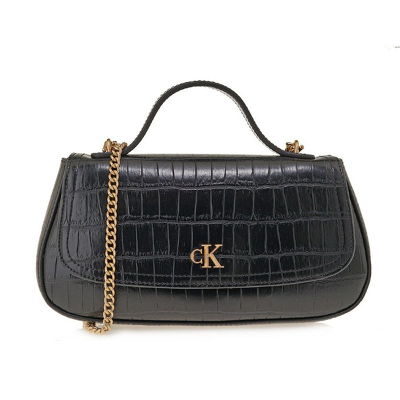 Ženska torba Calvin Klein CK CROC TOP HANDLE BAG W CH?AIN