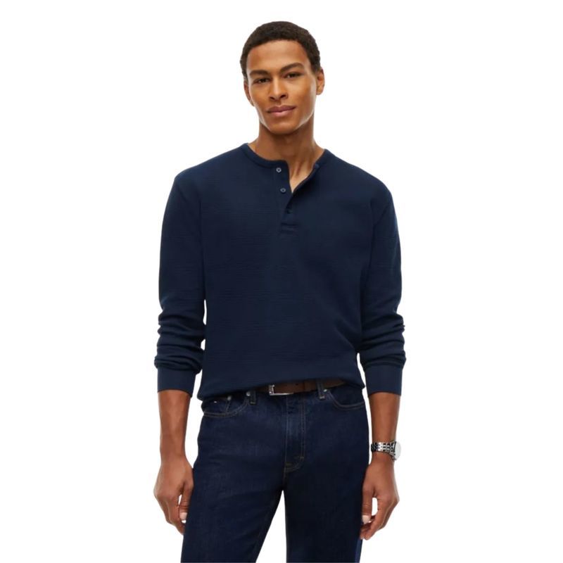 Muška majica Tommy Hilfiger tjm reg washed waffle henley