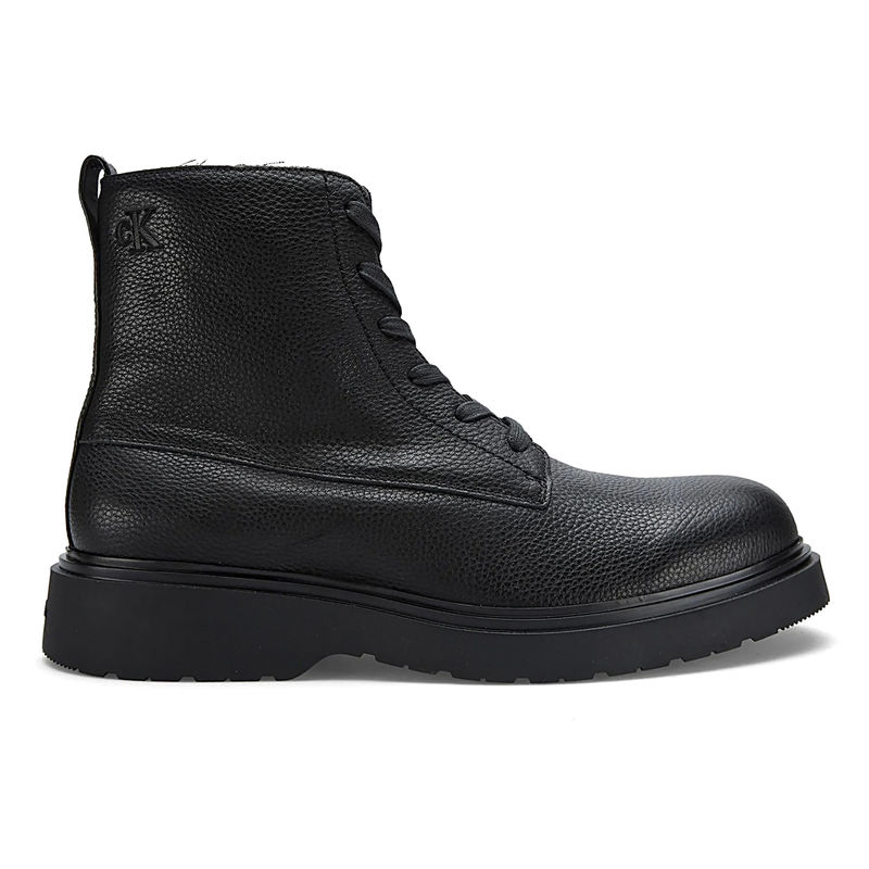 Muške čizme Calvin Klein combat ess lace up zip boot lth