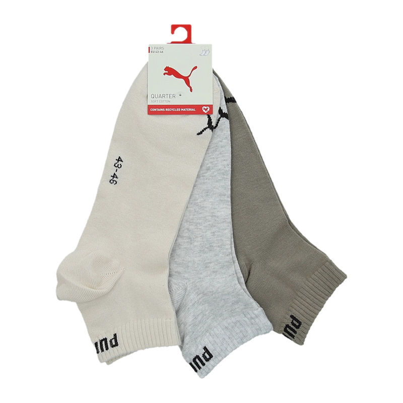 Unisex čarape Puma UNISEX QUARTER PLAIN 3P