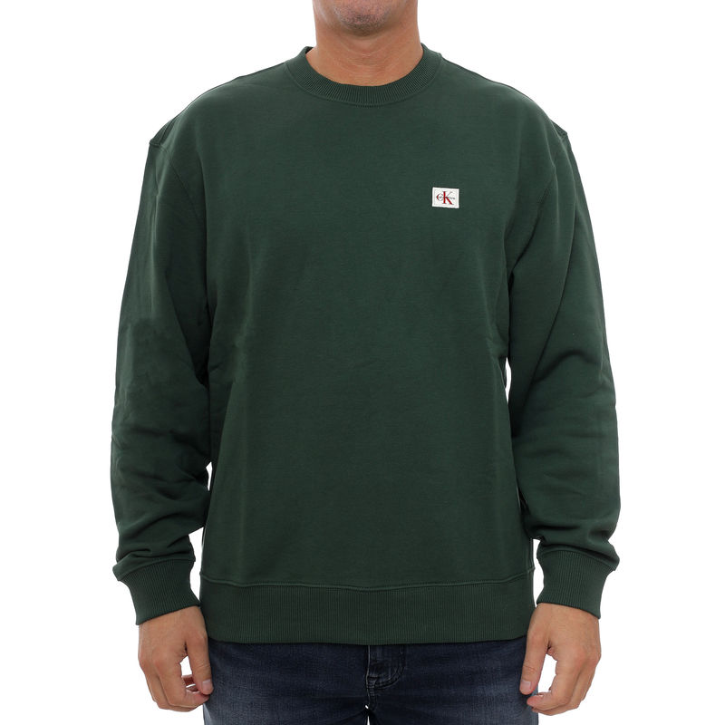 Muški duks Calvin Klein LS 350TERRY EU WHSL BADGE CREWNE