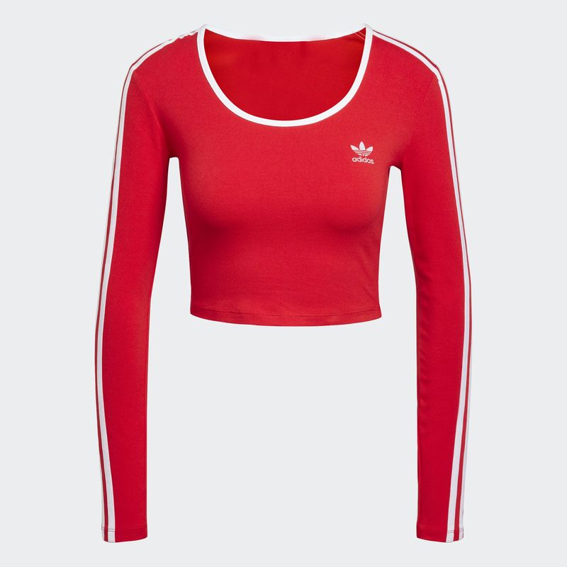Ženska majica adidas 3S LS CROP