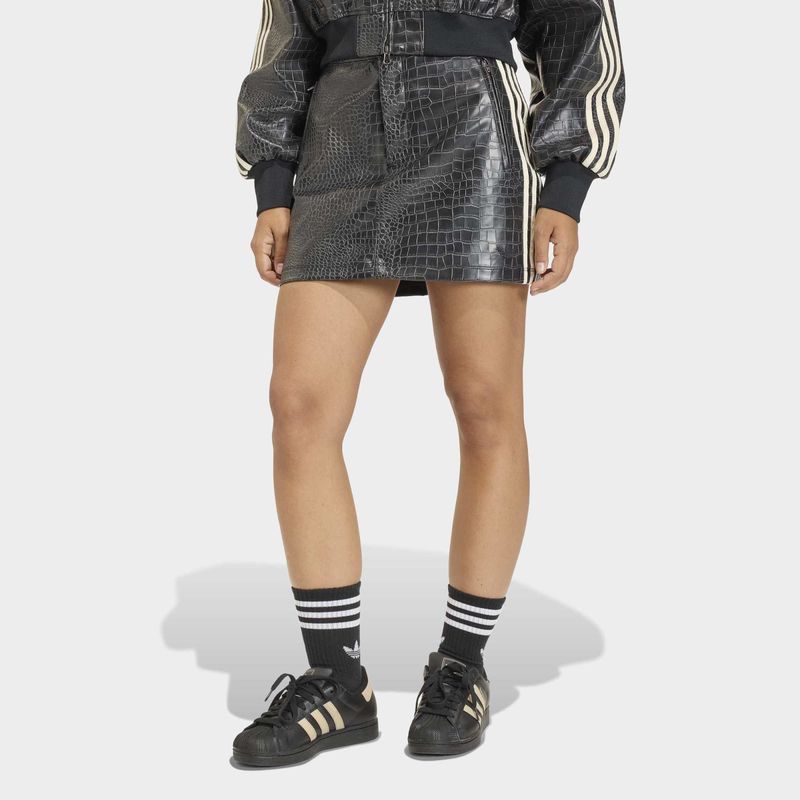 Ženska suknja adidas PLEATHER SK BLACK