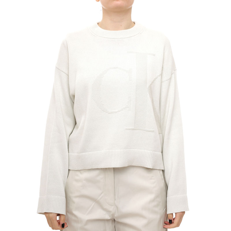 Ženski džemper Calvin Klein Long Sleeve Smooth Cotton CK Int
