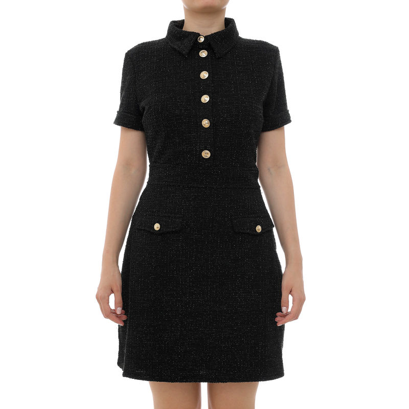 Ženska haljina Guess SS TAMARA BELTED TWEED DRESS