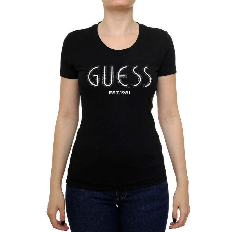 Ženska majica Guess SS CN TRIANGLE PYTHON TEE
