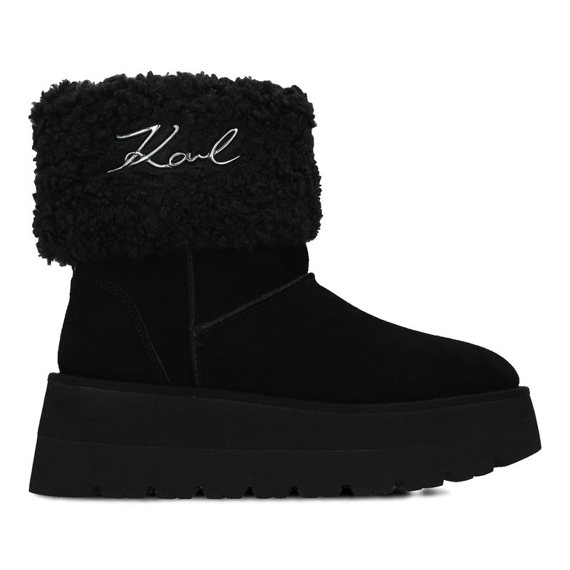 Ženske čizme Karl Lagerfeld Skylar Signia Kollar Mid Boot