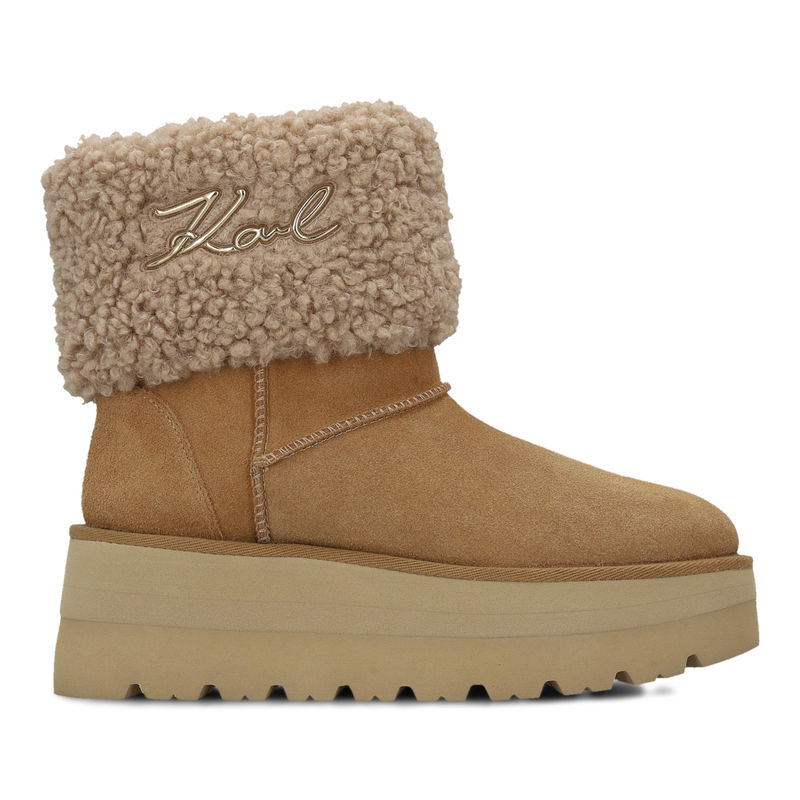 Ženske čizme Karl Lagerfeld Skylar Signia Kollar Mid Boot