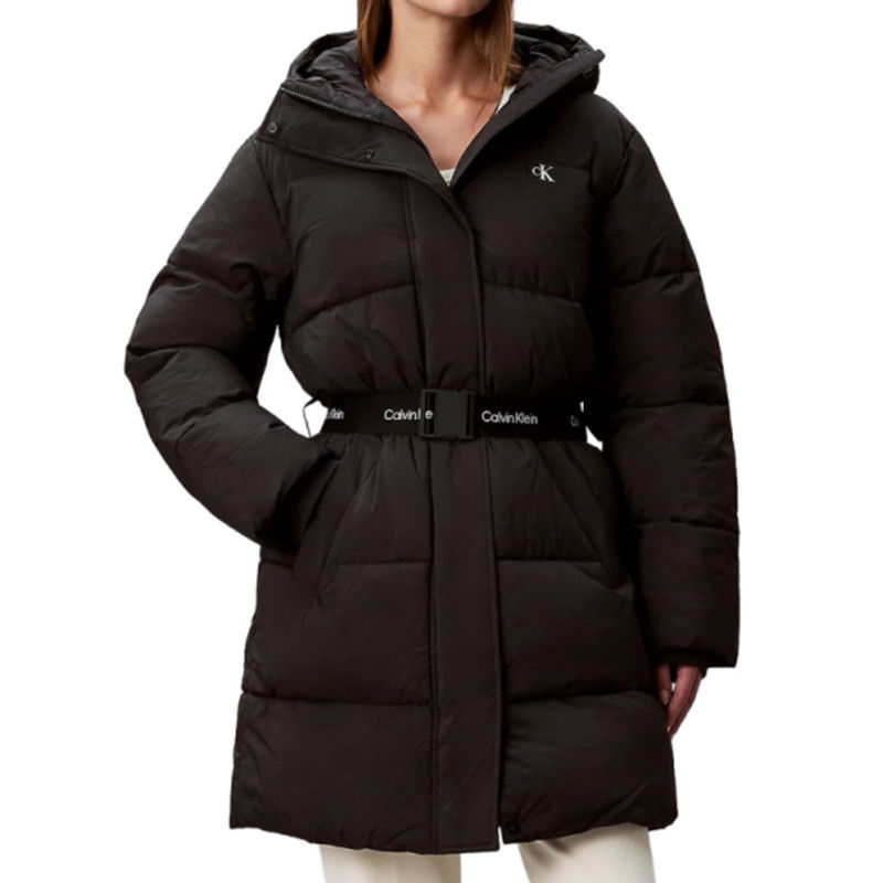 Ženska jakna Calvin Klein BELTED MIDWEIGHT LONG PUFFER