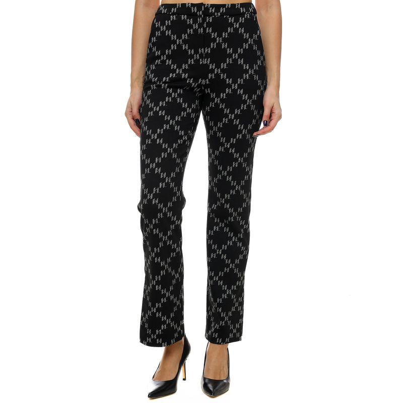 Ženske hlače Karl Lagerfeld Jacquard Punto Pants