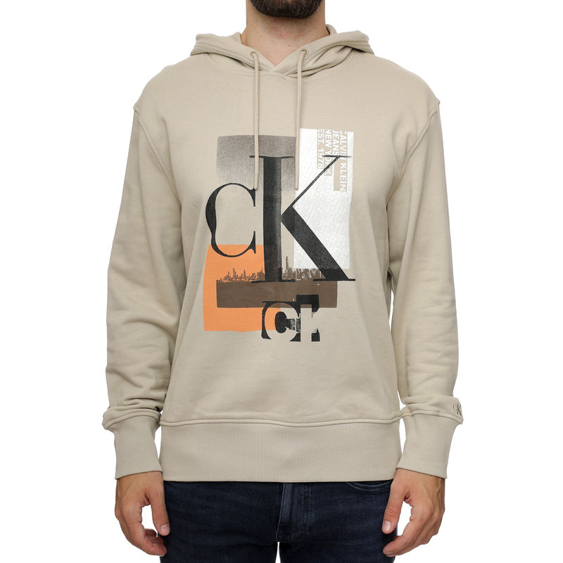 Muški duks Calvin Klein Connected Layer Landscape Hoodie