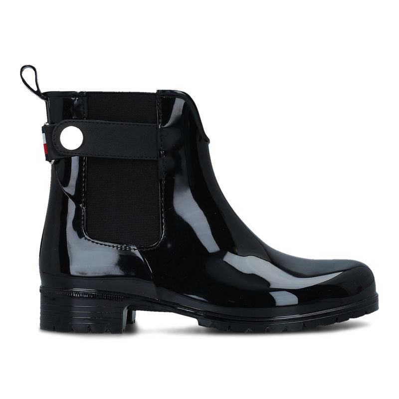 Ženske čizme Tommy Hilfiger ANKLE RAINBOOT WITH METAL DETAIL