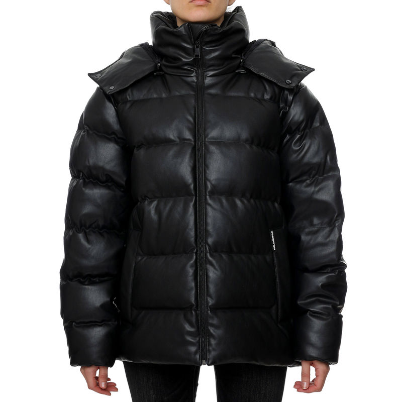 Ženska jakna Karl Lagerfeld Unisex Faux Leather Down Jkt