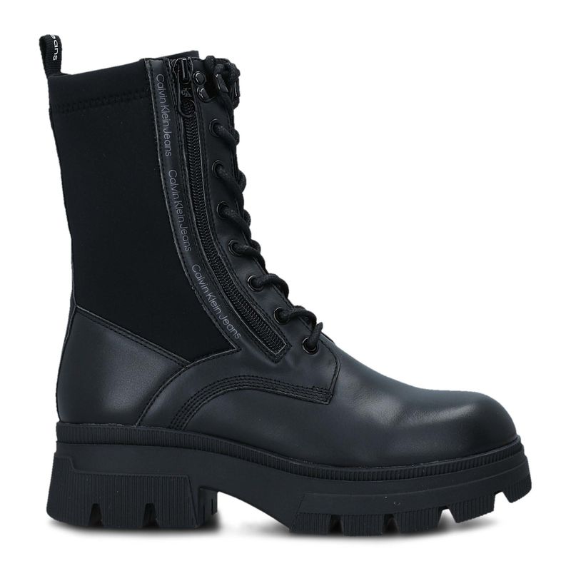 Ženske čizme Calvin Klein CHUNKY COMBAT LACEUP ZIP