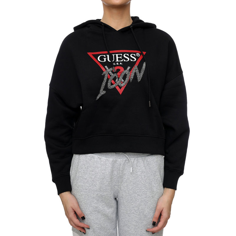 Ženski duks Guess HOODY ICON SWEATSHIR