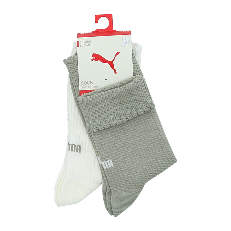 Ženske čarape Puma WOMEN SCALLOP EDGE SOCK 2P