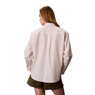 Ženska košulja Calvin Klein yarndye cotton poplin relaxed sh