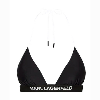 Ženski kupaći Karl Lagerfeld Triangle W/ Logo Elastic