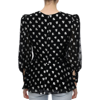 Ženska košulja Karl Lagerfeld Metallic Monogram Blouse