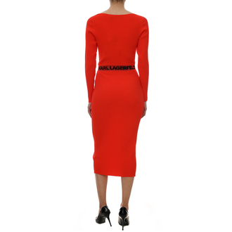 Ženska haljina Karl Lagerfeld Lslv Knit Dress