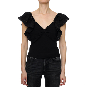 Ženska majica Guess Ruffle Slv Raina Top