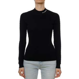 Ženski džemper Karl Lagerfeld Lightweight Textured Mockneck