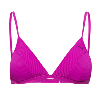 Ženski kupaći Puma SWIM WOMEN RIBBED TRIANGLE TOP 1P