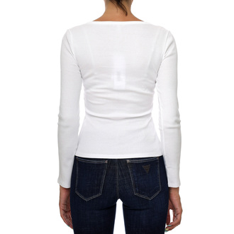 Ženski duks Guess ES LS V NECK LOGO HENLEY TEE