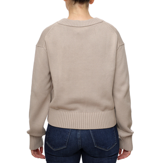 Ženski džemper Calvin Klein CK EMBRO BADGE V-NECK SWEATER
