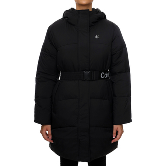 Ženska jakna Calvin Klein Logo Belt Long Puffer