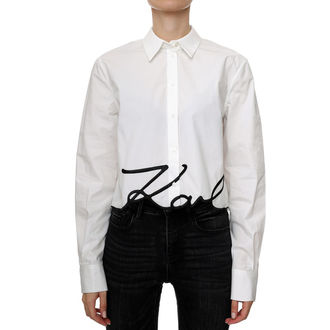 Ženska košulja Karl Lagerfeld CROPPED KARL SIGNATURE SHIRT