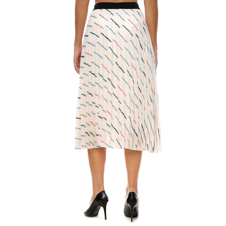 Ženska suknja Karl Lagerfeld AOP FUTURE LOGO PLEAT SKIRT