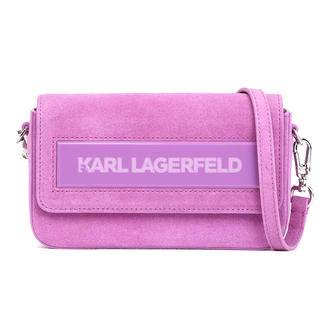 Ženska torba Karl Lagerfeld Icon K Sm Flap Shb Suede