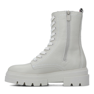 Ženske čizme Tommy Hilfiger MONOCHROMATIC LACE UP BOOT