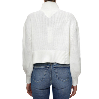 Ženski džemper Tommy Hilfiger TJW CROP COLLEGE CABLE SWEATER