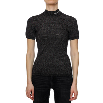 Ženski džemper Karl Lagerfeld Mockneck Lurex Knit Top