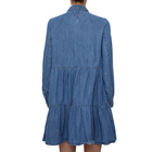 Ženska haljina Tommy Hilfiger CHAMBRAY TIERED SHIRT DRESS 1A5
