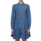 Ženska haljina Tommy Hilfiger CHAMBRAY TIERED SHIRT DRESS 1A5