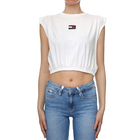 Ženska majica Tommy Hilfiger CROP ELASTICATED BADGE TANK YBR