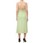 Ženska haljina Calvin Klein GLAZED FABRIC MAXI DRESS