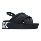 Ženske sandale Karl Lagerfeld K-BLOK WEDGE PUFFA STRAP SLINGBACK