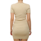 Ženska haljina Calvin Klein WASHED WOVEN LABEL RIB DRESS
