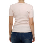 Ženska majica Calvin Klein WOVEN LABEL RIB FITTED TEE