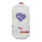 Ženske čarape Puma WOMEN HEART LOGO SHORT CREW 2P