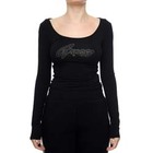 Ženska majica Guess LS NEVA HOTFIX LOGO BODY