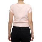 Ženska majica Calvin Klein A- SS WOVEN LABEL RIB VNECK TEE
